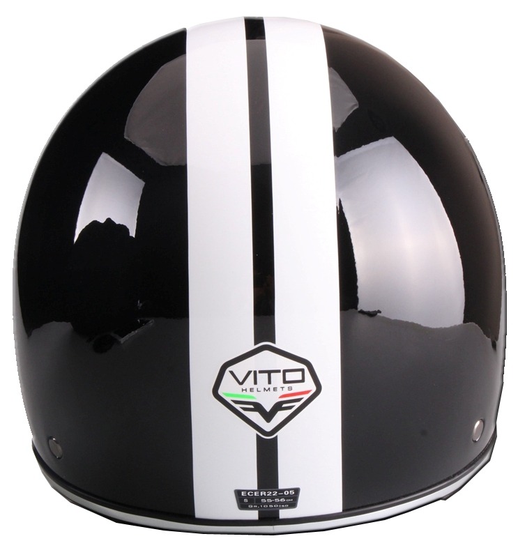VITO special Jet hjelm Shiny Black