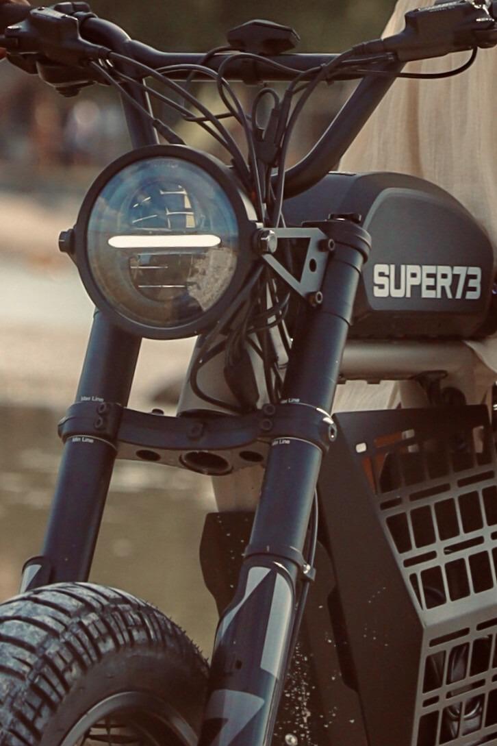 Super73 custom headlight