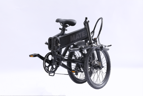 MATE Icon Subdued Black opgevouwen Elektrische vouwfiets