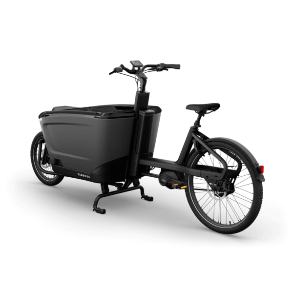 tenways-cargoone-midnight-black-zijkant – Elektrische bakfiets met middenmotor in Midnight Black