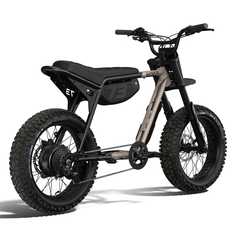 SUPER73-Z Adventure Core Sandstorm elektrische fatbike, 480Wh, 25 km/u, 8-speed, hydraulische remmen, voorvering, GRZLY 4.5”/5”
