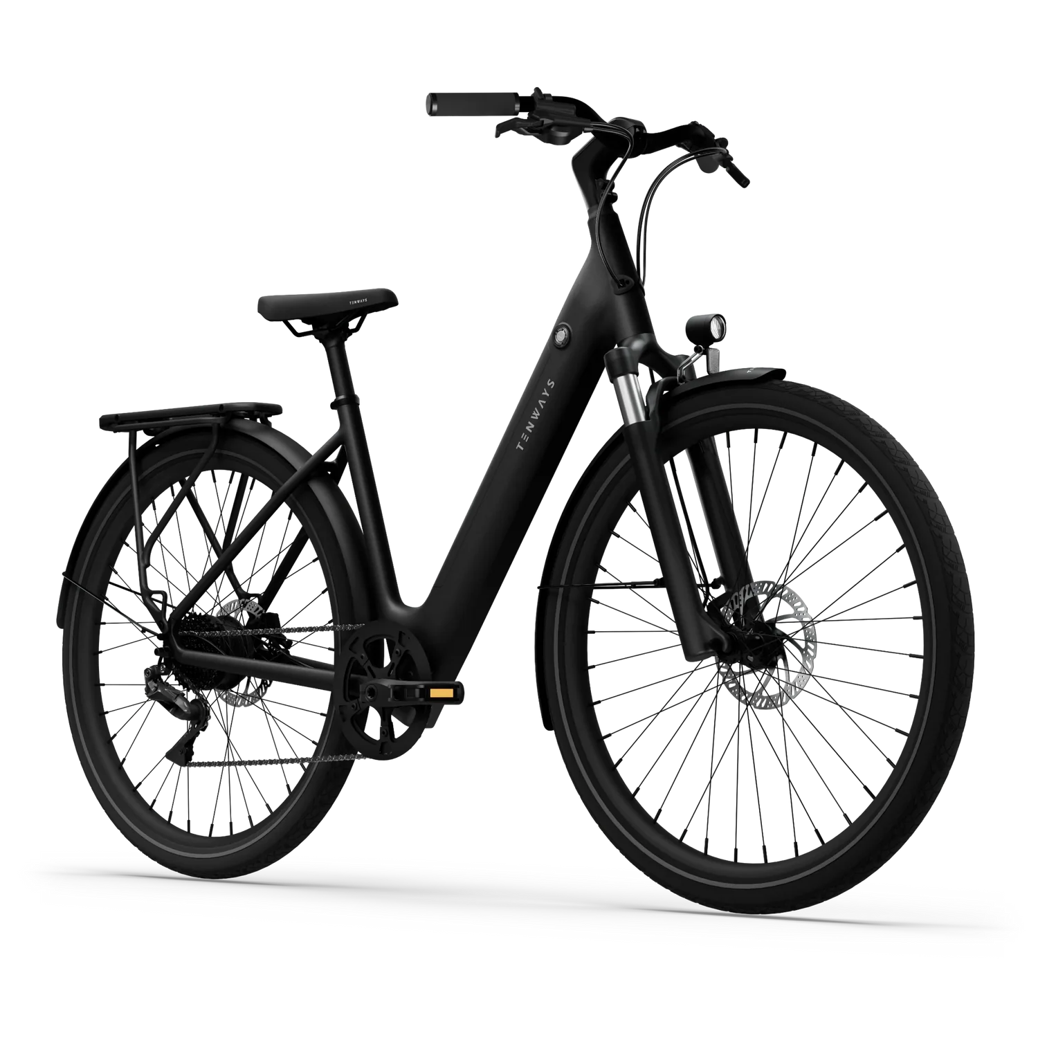 tenways-cgo800plus-midnight-black-zijaanzicht – Side view elektrische fiets Midnight Black