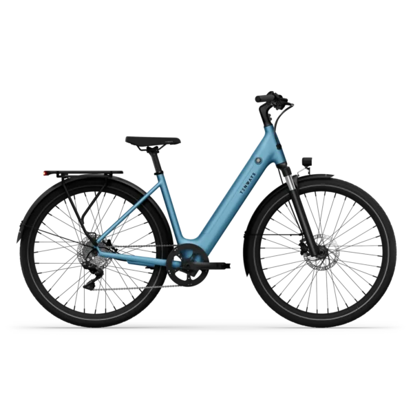 tenways-cgo800plus-sky-blue-vooraanzicht – Tenways CGO800 Plus Sky Blue vooraanzicht met 8-versnellingen