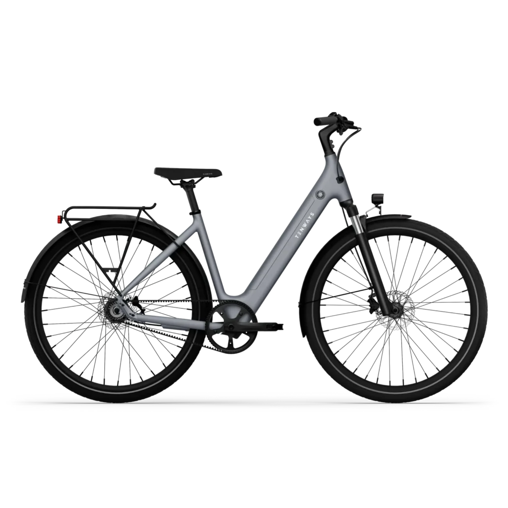 tenways-cgo800s-pebble-grey-vooraanzicht – Elegante Tenways CGO800S in Pebble Grey
